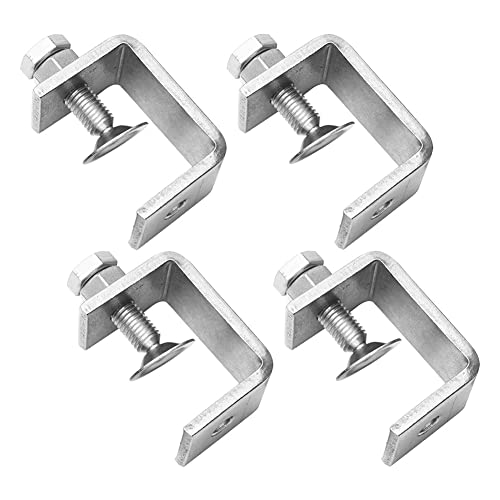 Spare Part for 1/2/4pcs C-clamp Jaw 16-25mm Stainless Steel for Mounting U Clamps Small Desk Clamp C Clamps Tiger Clamps - (Size: 4pcs)
