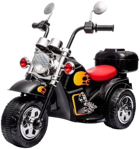 Zippy Toys, Brinquedo Mini Moto Elétrica Infantil Preto 6V