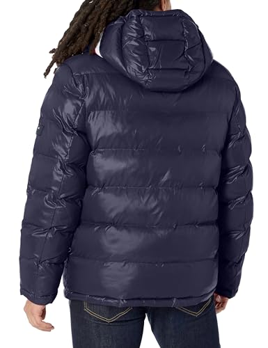 Tommy Hilfiger Men's Shiny Midweight Logo Puffer2