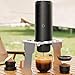 cafetera portátil recargable por USB con taza de viaje integrada para preparar en el coche Imagen de cafetera portátil recargable por USB con taza de viaje integrada para preparar en el coche