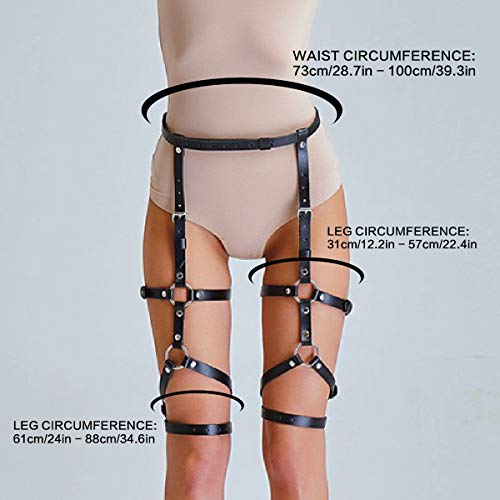 image for HOMELEX Leg Harness Caged Thigh Holster Garters Harajuku Waist Gothic 