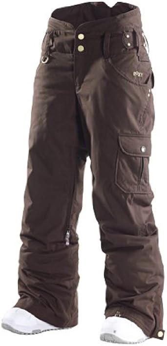 Roxy Pantaloni da Sci e Snowboard Limited Edition 10 K (4141511), Torah  Bright, Marrone Scuro (Darkest Brown), M : Abbigliamento