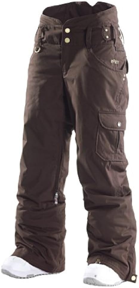 Roxy Pantaloni da Sci e Snowboard Limited Edition 10 K (4141511), Torah  Bright, Marrone Scuro (Darkest Brown), M : Abbigliamento