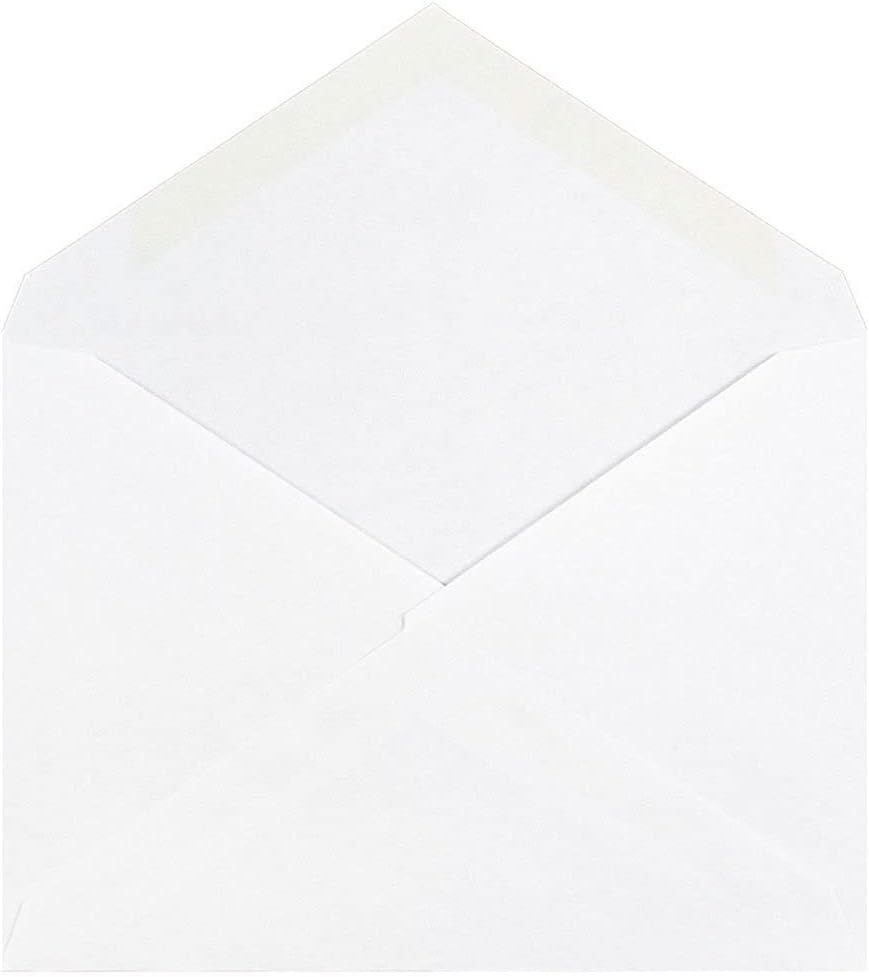 JAM PAPER A2 Invitation Envelopes with V-Flap - 4 3/8 x 5 3/4 - White - 50/Pack