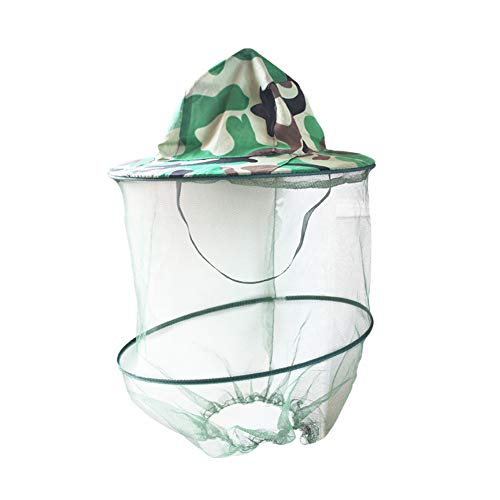 Yililay Anti Mosquito Cap Beekeeper Hat Head Net for Outdoor Activities Breathable Mosquito Mask Bucket Cap