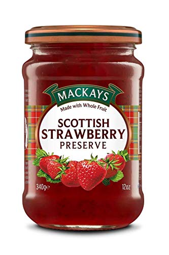 Mackays Strawberry Preserve 340g Each (Pack of 2)