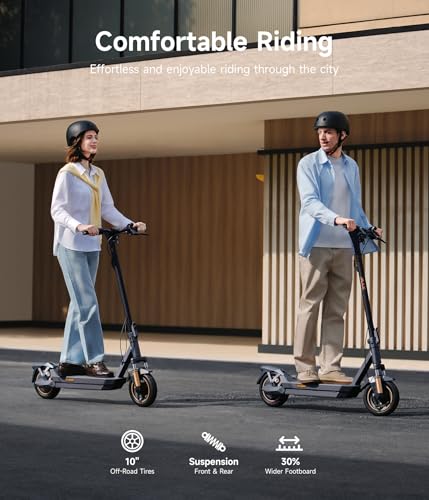Image of NAVEE GT3 /ST3 /GT5 Series Electric Scooter, 20 /25 MPH Top Speed, 30-55.9 Miles Max Range, 1000-1638W Motor with Dual Suspension, 10 inch Tires, Foldable for Adults Teens