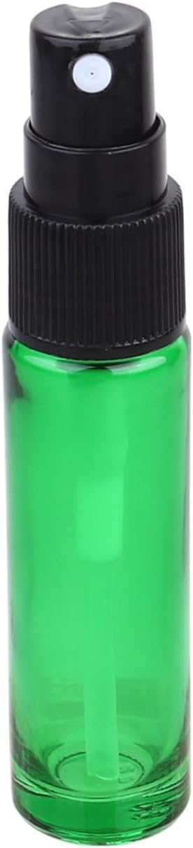 Green Glass Perfume Spray Bottles 20 Pack 10ml for Travel