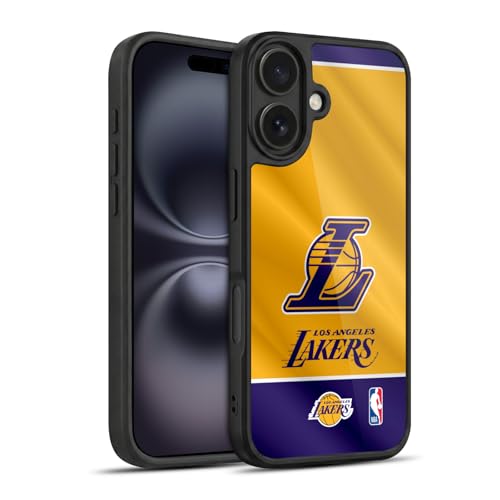 Head Case Designs sous Licence Officielle NBA Bannière Horizontale Los Angeles Lakers Coque en Gel renforcée [Protection de Qualité Militaire] Compatible avec Apple...