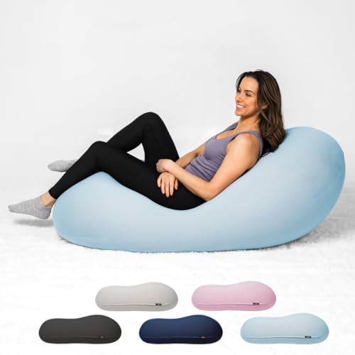 The Moon Pod Bean Bag Chair - Large, Modern Beanbag for Adults, Kids and Teens. Washable Stretch...