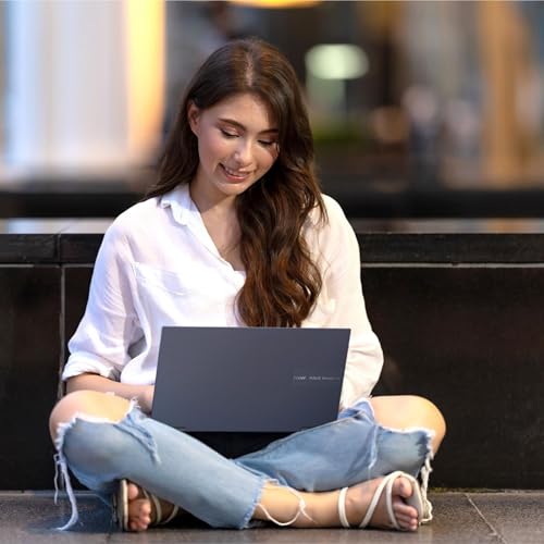Image of ASUS Vivobook 17 Laptop - 17.3 inch FHD Display - Intel Core 3 100U - 8GB RAM - 512GB SSD - Windows 11 Home - Quiet Blue - F1704VA-AS34