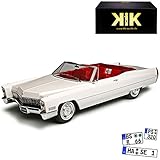 1959 cadillac 1/18 Aus Metall mit Plastikteilen und drehbaren Rädern.
