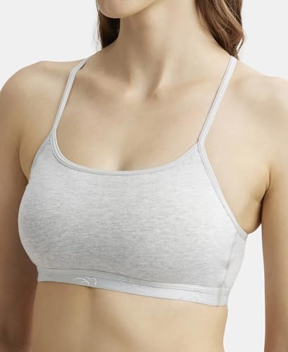 Image of Jockey 1351 Women Super Combed Cotton Elastane Stretch Multiway Styled Crop Top with Adjustable Straps and StayFresh Treatment