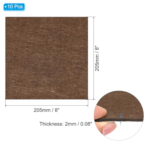 Base de fieltro para lámparas PATIKIL: cuadrados suaves color café para proteger tu salón 3
