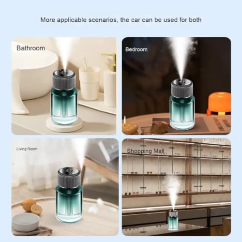 Image of STARQ Smart Car Aroma Diffuser Rechargeable Air Freshener Mist Dispenser with Auto On /Off, 3 Speed Modes & Stylish Interior Decor (Cosmo)