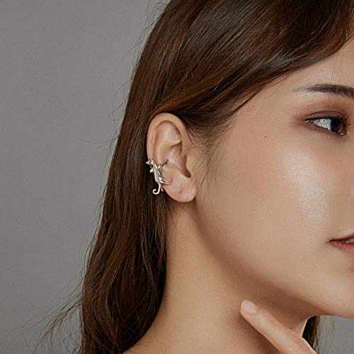 Boucles d'oreilles chat en argent 925 mignonnes et discrètes - 6