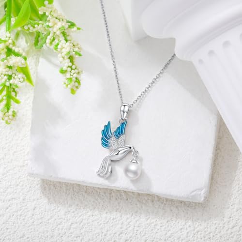 Holy Spirit Necklace for Women Dove Necklace Silver Peace Bird Necklace Christian Jewelry Graduation Birthday Gift for Mother Sister4