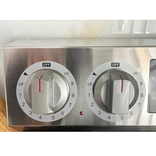 image for Hileapx Stove Dials Stickers, Stovetop Knob Symbols Decals for Replace