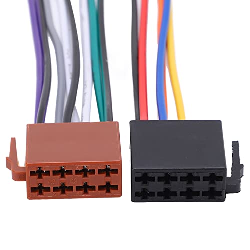 CYTGOUPER Auto Radio ISO Stecker Adapter,ABS Kunststoff Material Din ISO Radio Adapter,Universal Radioadapter Auto Stecker Radio Adapter Kompatibel für Aftermarket Stereoanlagen