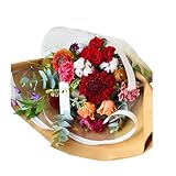 [プリティ マーメイド] 花束 ブーケ 生花 誕生日 プレゼント 生花 ギフト 季節限定スタイルブーケ クリスマス・マキアージュ -画像配信サービス付き(12/22-1/9は配信不可)-