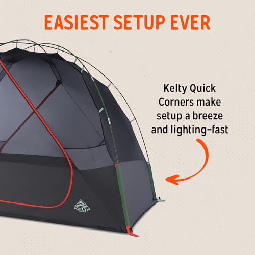 Kelty Wireless Freestanding Camping Tent, 2-8 Person Size, Huge Interior and Peak Height, Fast to Pitch, Color Coded Setup (6P / Dill/Black Forest) - Image 5