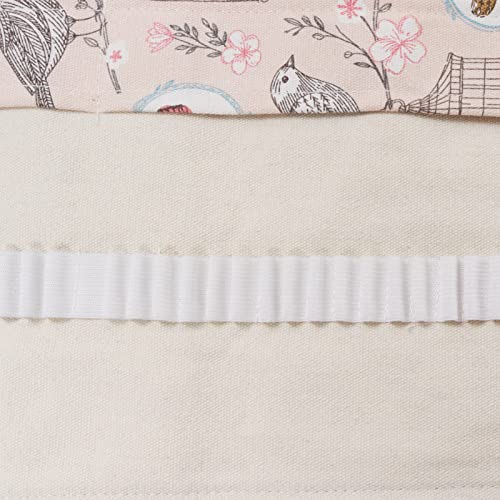Image of Canvas Pencil Wrap Case, 48 Holes Colored Pencil Roll Holder Storage Pouch for Office (48 Holes, Beige)