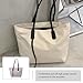 Imagen de WRITWAA Bolso de Hombro Grande de Lona Duradera Compartimentos Múltiples para Mujer Casual en Actividades Diarias y Viajes Cortos