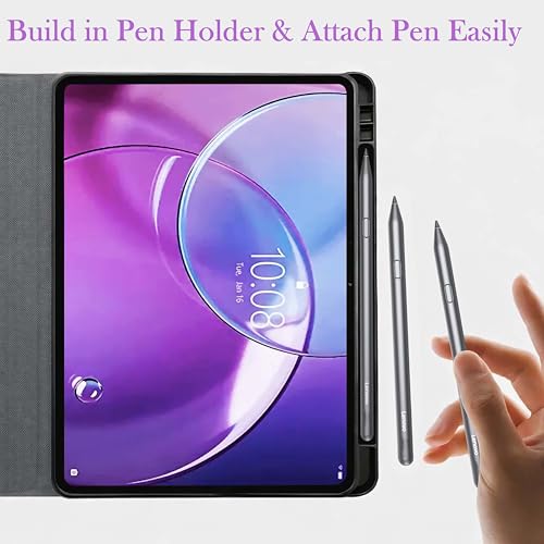 Image of ProElite Book Case Cover for Lenovo Idea Tab Pro 2nd Gen 13 inch 2026, Smart flip case Book Cover for Lenovo Idea Tab Pro 2nd Gen 13 inch Tablet with Pen Holder, Hippy