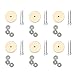MILISTEN 20 Set 30MM Doll Joint Cotter Pin Joints and Fibreboard Discs Wooden Dolls Accessories for Soft Toys Teddy Crafts