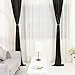TRLYC Sequin Backdrop Curtains - 2 Panels 2FTx8FT Black Curtains Shimmer Wall Backdrop Glitter Backdrop for Wedding Party Hollween Background Drapes Decor