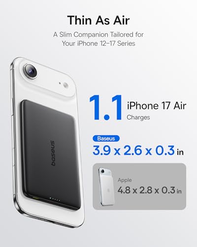 Baseus Picogo Power Bank ultradelgado 5000mAh MagSafe miniatura 5