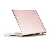 RUBAN Case Compatible with MacBook 12 Inch A1534 - Slim Snap On Hard Shell Protective Cover, Rose Gold