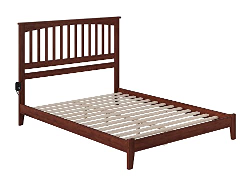 Opiniones y reviews de Cama Quinsai que Puedes Comprar On-line. 42 AFI, Mission, Cama de Plataforma de Madera de Perfil bajo, tamaño Queen, Nogal