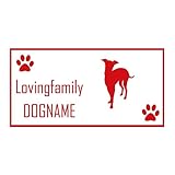 ForzaGroup 全犬種 全猫種対応 イタリアングレーハウンド3 (2006) 犬 イヌ いぬ dog 防水 車 ステッカー sticker シール 名前入れ 名前入り
