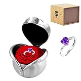❤ Significado ❤ Flores 100% hechas a mano, procesadas a través de un método de conservación único. La caja de regalo Eternal Rose es un regalo exquisito para que las mujeres expresen amor, aprecio, respeto, bendición, afecto y amistad. Se puede utilizar para propuesta de matrimonio, aniversario de boda, día de San Valentín