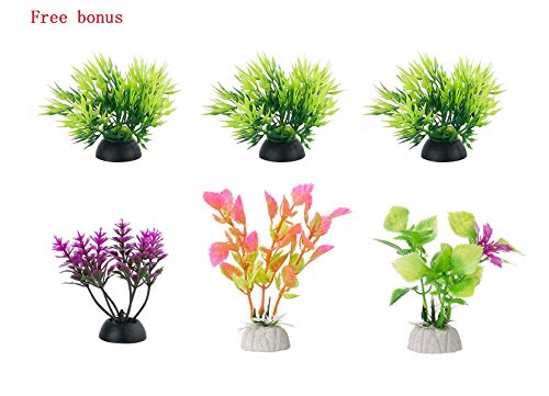 image for FEDOUR Aquarium Small Mountain View Stone Ornament, Moss Tree Rock Cav