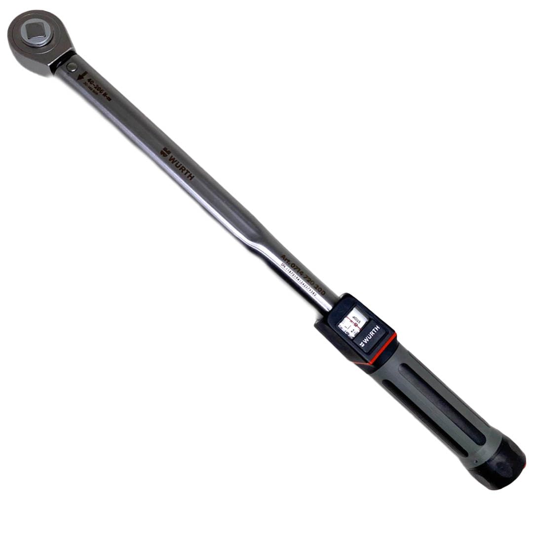 Wuerth Zebra Drehmoment Schlüssel 1/2 Zoll 40-200Nm KFZ Werkstatt Gelenkhebel Gelenkschlüssel 0714720200 Baumarkt