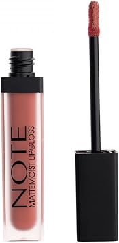 Note Cosmetics Mattemoist Lipgloss 413 Coral Touch Yar  Mat Saten Biti li Likit Ruj, Kahverengi