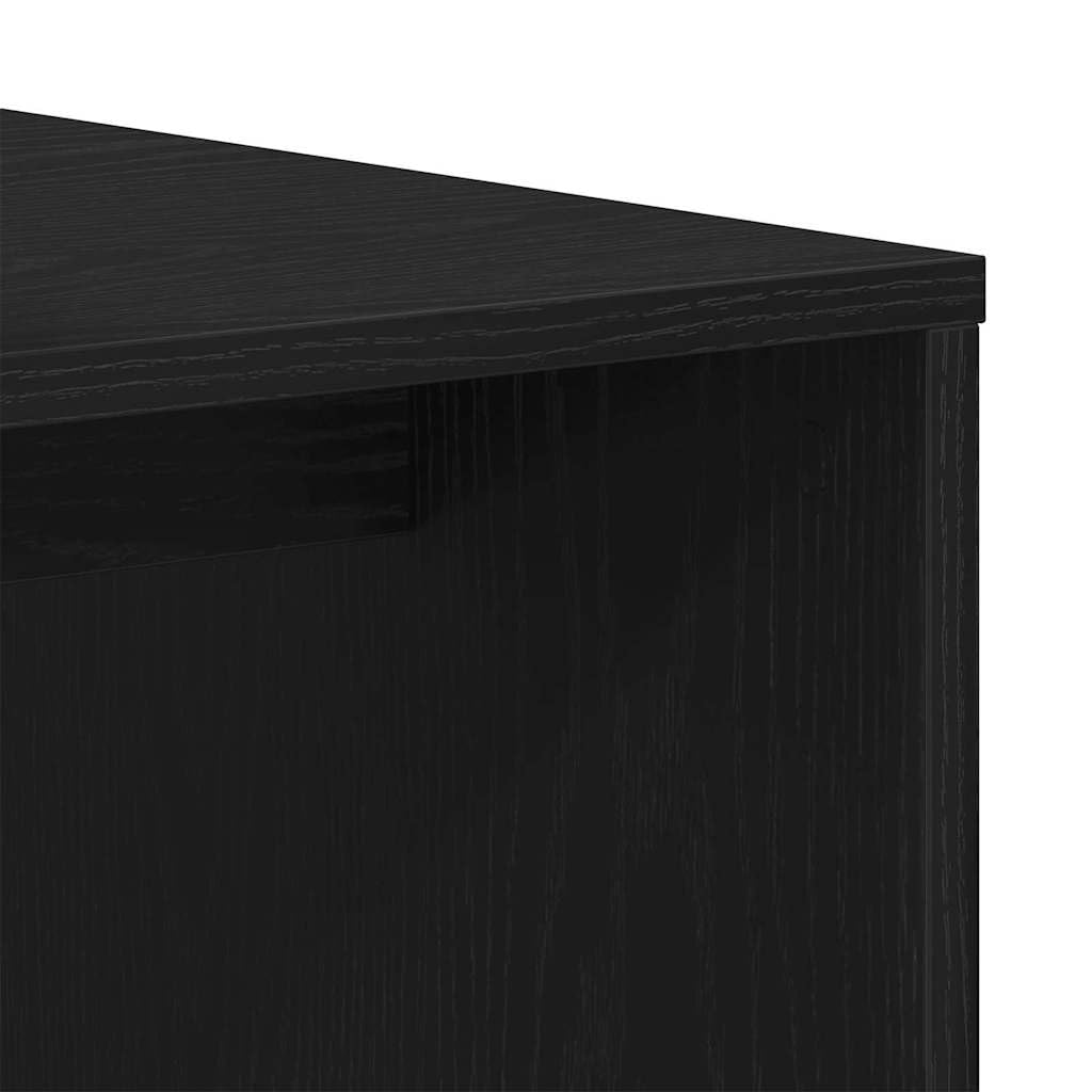 vidaXL Tables gigognes Chêne Noir 100 x 48 x 40 cm Bois d'ingénierie, Tables gigognes pour Salon Moderne, Meuble Durable, Gain de Place et Accents contemporains
