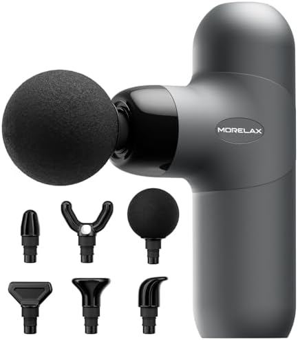 Morelax Mini Massage Gun, Percussion Muscle Massager for Back Pai...
