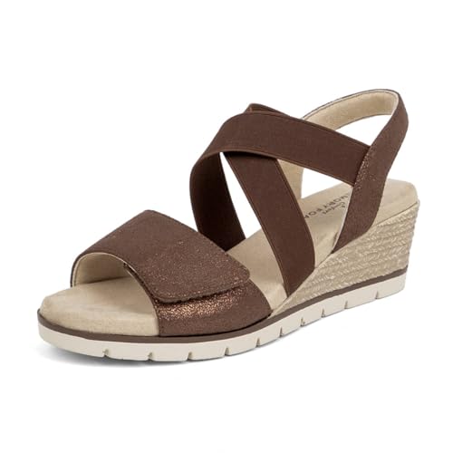 VJH confort Women's Wedge Sandals Stretchy Strap...