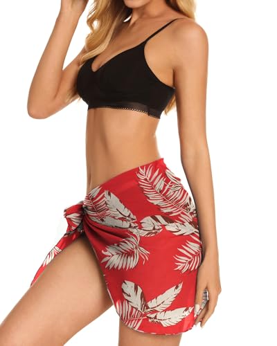 Image of Swimsuit Coverups for Women Sarong Beach Bikini Wrap Sheer Short Skirt Chiffon Scarf for Swimwear 2026