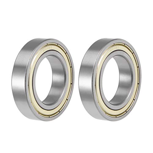 6008ZZ Deep Groove Ball Bearings Z2 40x68x15mm Double Shielded Carbon Steel 2pcs