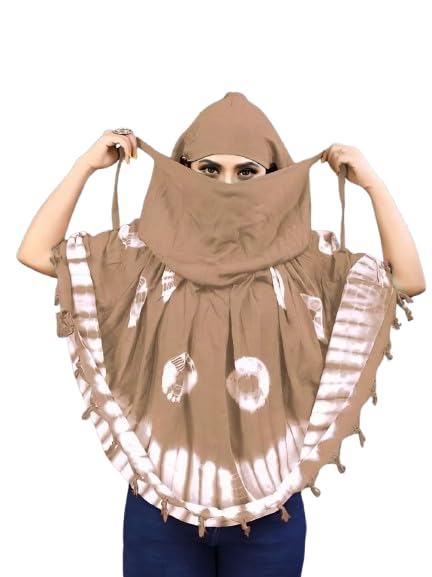 Stylish Printed Pattern Fancy Scarf With Sun Protection Cover Face Cotton Mask for Women's and Girls28Brown_A34-image-46