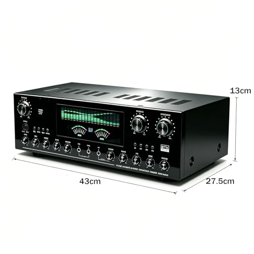 Amplificador de audio para altavoces de cine en casa con conectividad óptica y USB 6