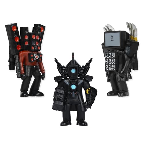 Skibidi Toilet Titan 3 Pack – All-New Collectibles, Officially Licensed Skibidi Toilet Merch