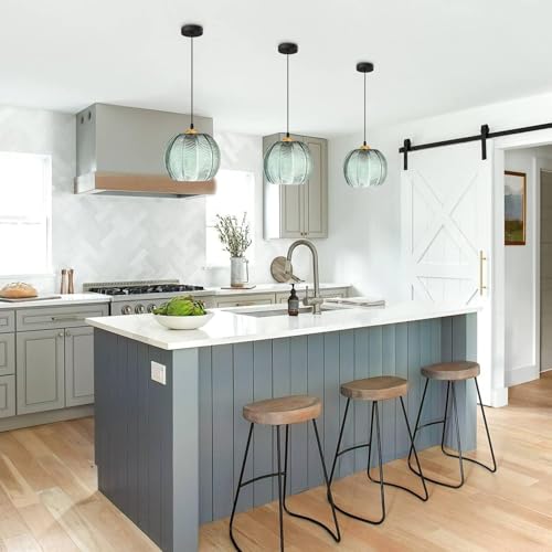 Suspension à piles rechargeable avec télécommande 7 couleurs pour îlot de cuisine