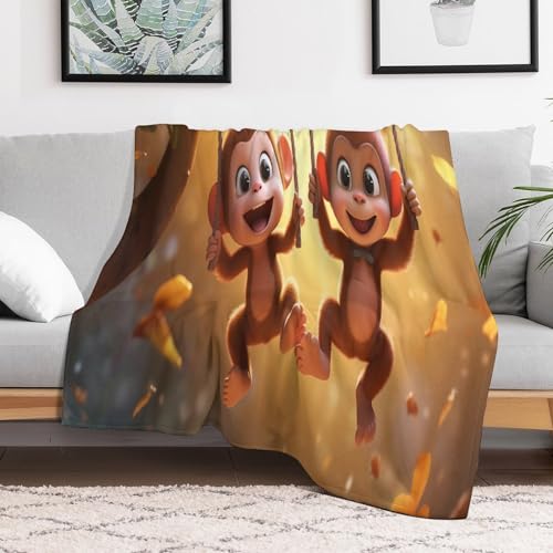 Couverture chaude en flannel singe molleton isolant contre le froid