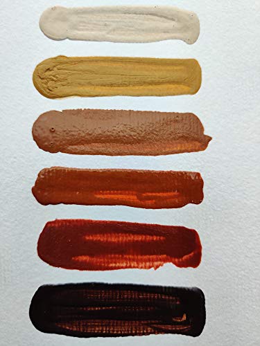 Image of BRUSTRO Professional Artists Fluid Acrylic 20 ml Down to Earth Set of 6 with Pouring Medium 200 ml