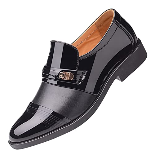 Zapatos Oxford Derby de vestir para hombre calzado clásico de cuero con cordones